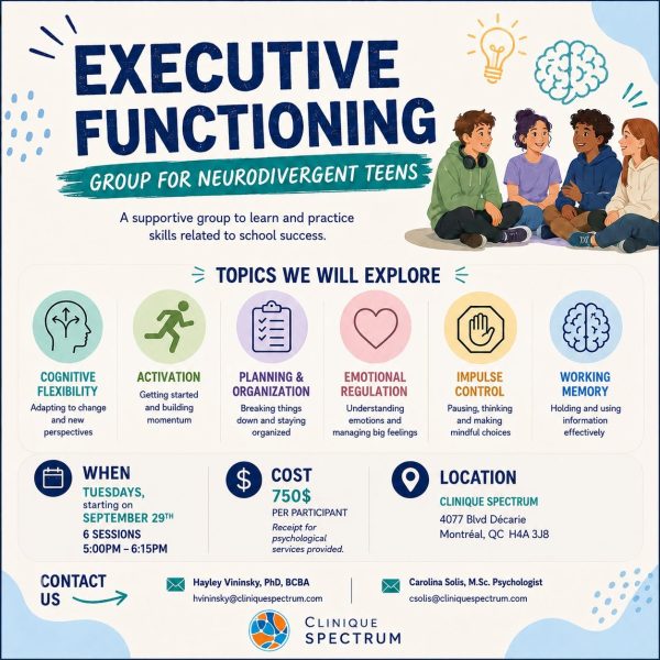 Executive Functioning Group for Neurodivergent Teens