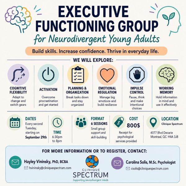Executive Functioning Group for Neurodivergent Young Adults