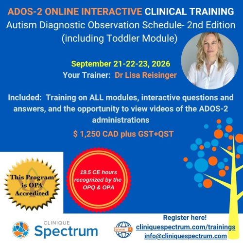 ADOS-2 ONLINE Clinical Training
